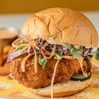 Laab Chicken Sandwich
